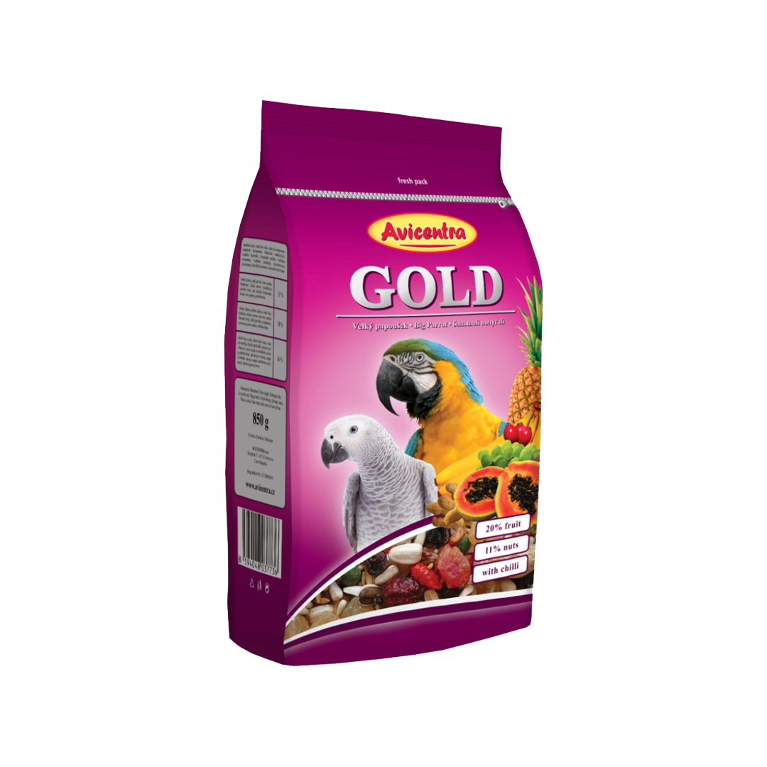 Avicentra GOLD Velký Papoušek 850g