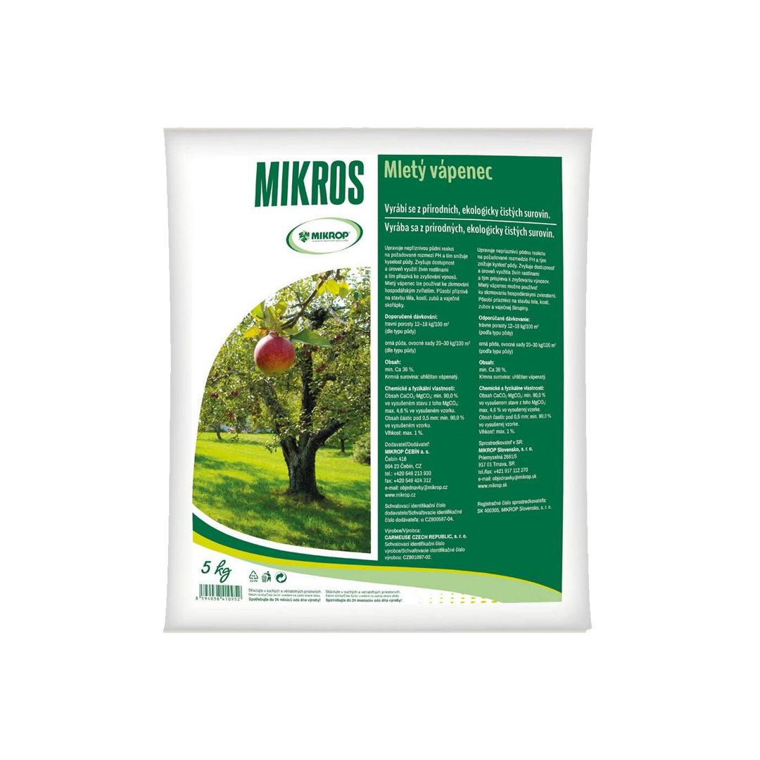 Mikros Mletý vápenec /krmné vápno/ 5kg