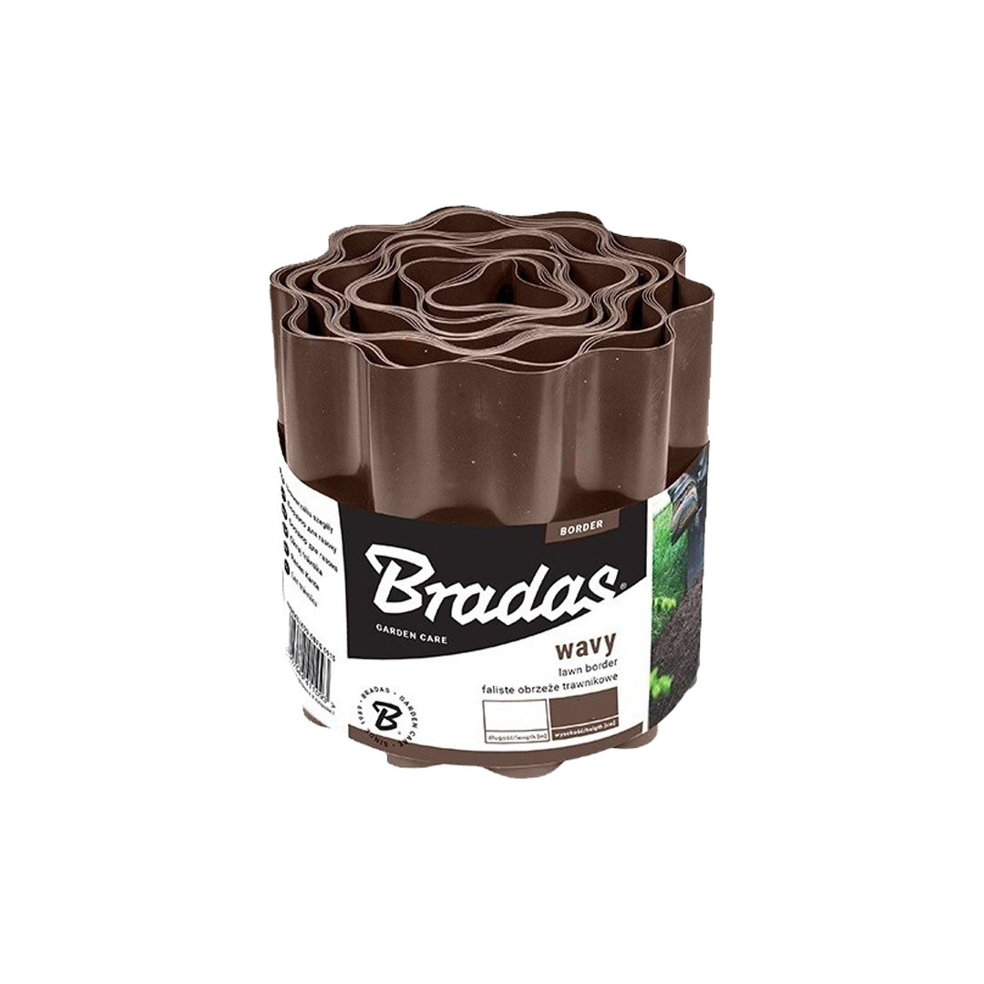Obruba trávnika 20x9 hnedá Bradas