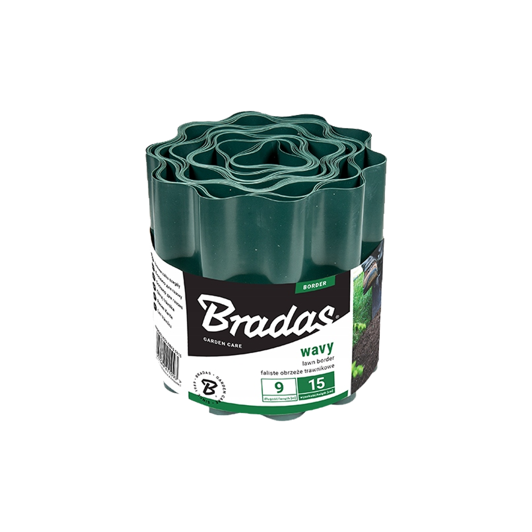 Obruba trávnika 20x9 zelená Bradas