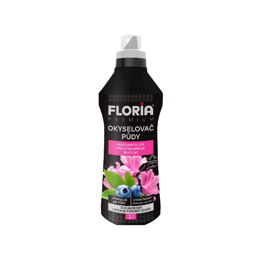 Okysľovač pôdy a hnojivo 2v1 1L Floria Premium