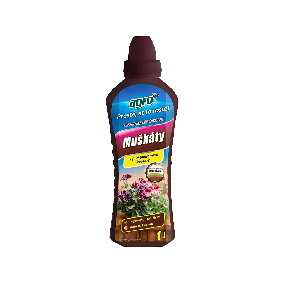Organicko-minerálne na muškáty 1000ml Agro CS