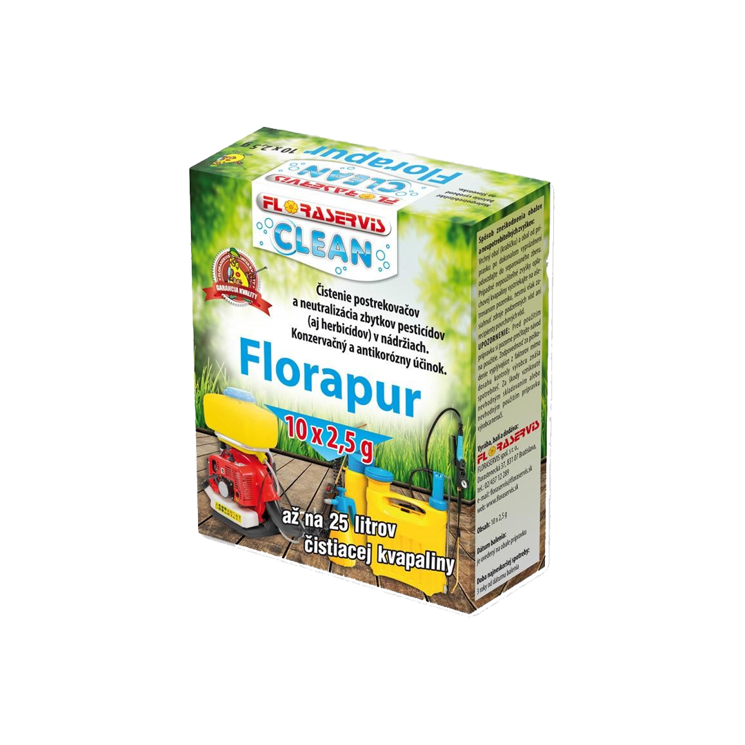 Umývač postrekovačov FloraPur 10x2,5g