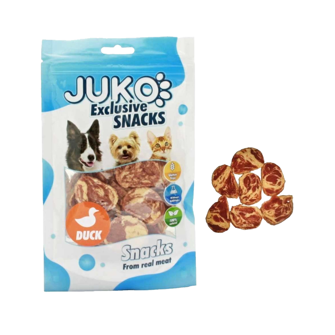 JUKO Snack DUCK and CODFISH chips 70g