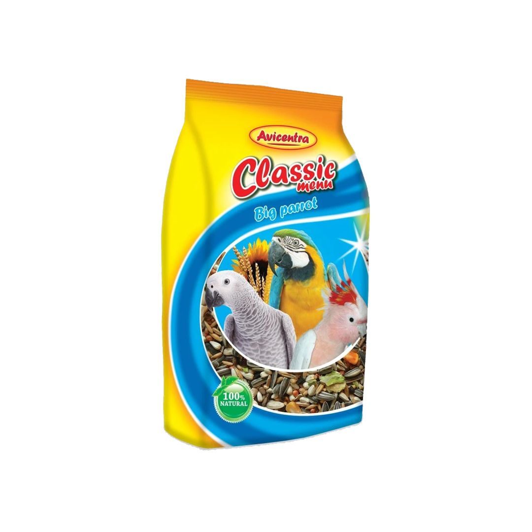 Avicentra Veľký Papagáj Classic Menu 1kg