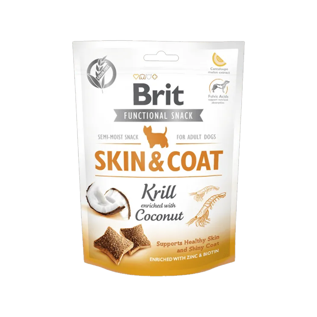 Brit Care Dog Functional Snack Skin&Coat Krill 150 g