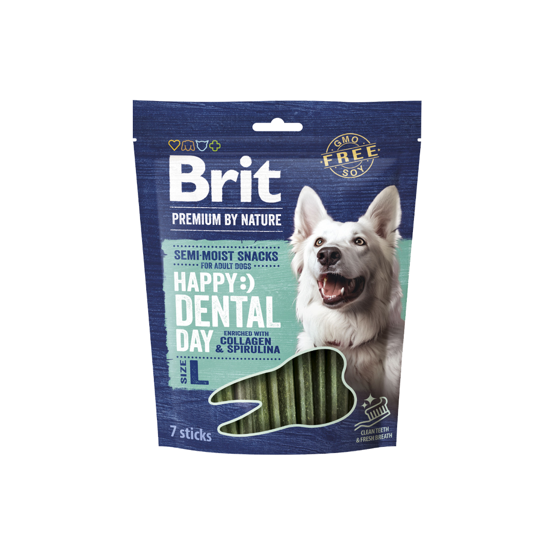 Brit Premium by Nature Dog Dental Snacks L, 7ks/250 g
