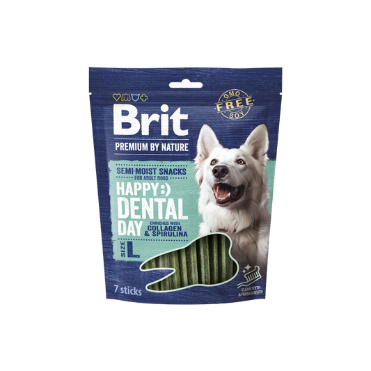 Brit Premium by Nature Dog Dental Snacks L, 7ks/250 g