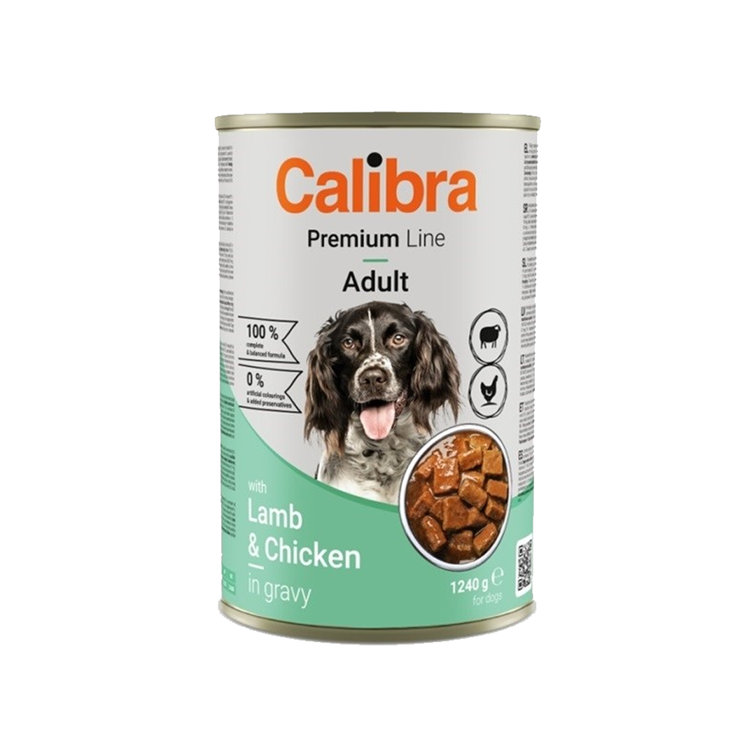 Calibra Dog konz. jahňacie+kuracie v omáčke 1240g