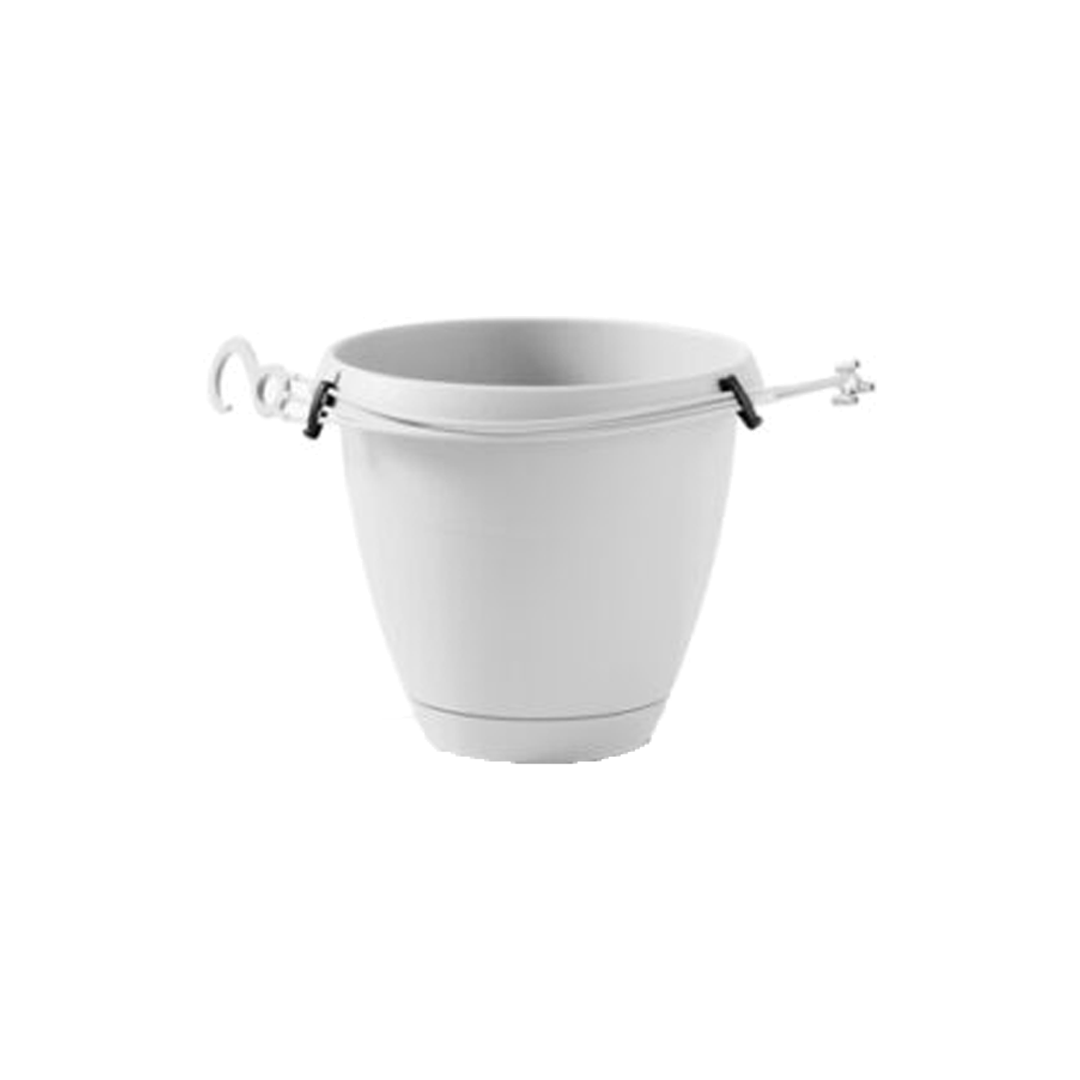 Kvetináč závesný Flow 25cm biely [6]