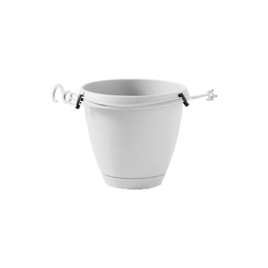 Kvetináč závesný Flow 25cm biely [6]