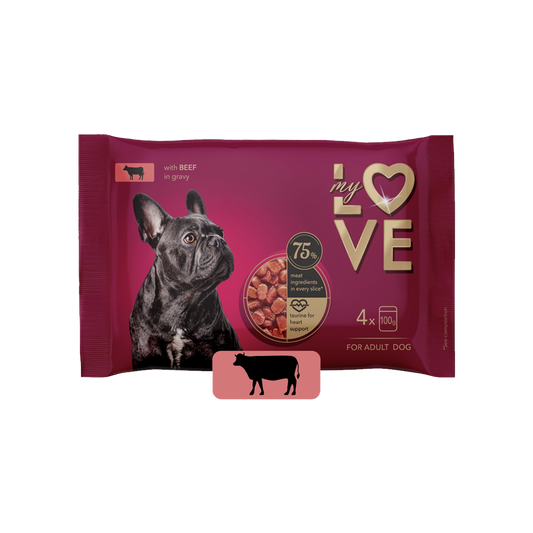 Krmivo pre psov 400g Beef 4x100g