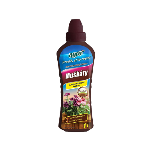 Organicko-minerálne na muškáty 1000ml Agro CS