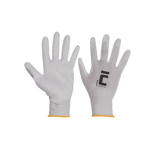 Rukavice nylon biele Bunting  8" M [12]