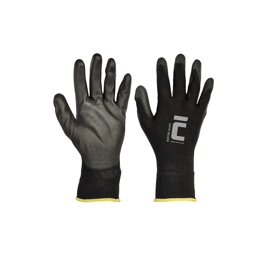Rukavice nylon čierny Bunting 10" XL [12