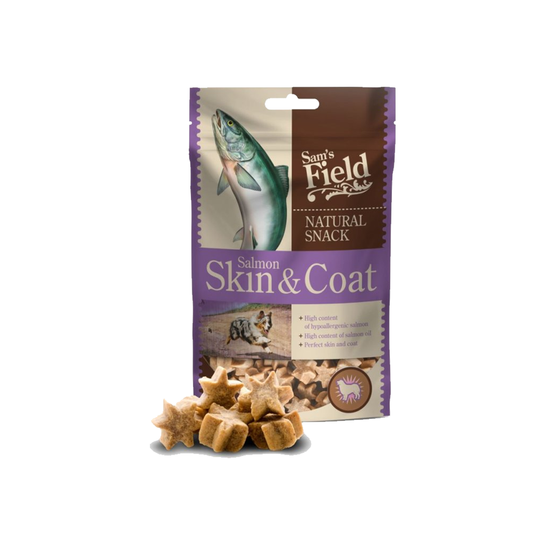 Sam's Field Natural Snack Salmon Skin & Coat 200g