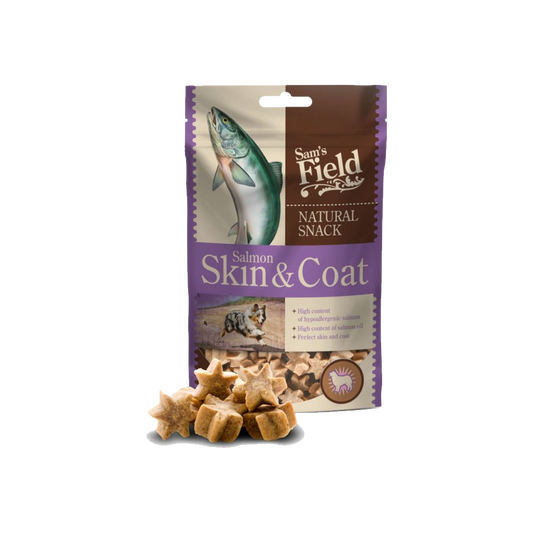 Sam's Field Natural Snack Salmon Skin & Coat 200g
