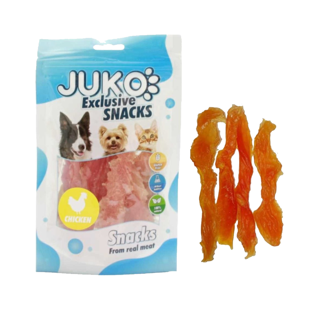 JUKO Snack CHICKEN Soft Jerky hand made 70g