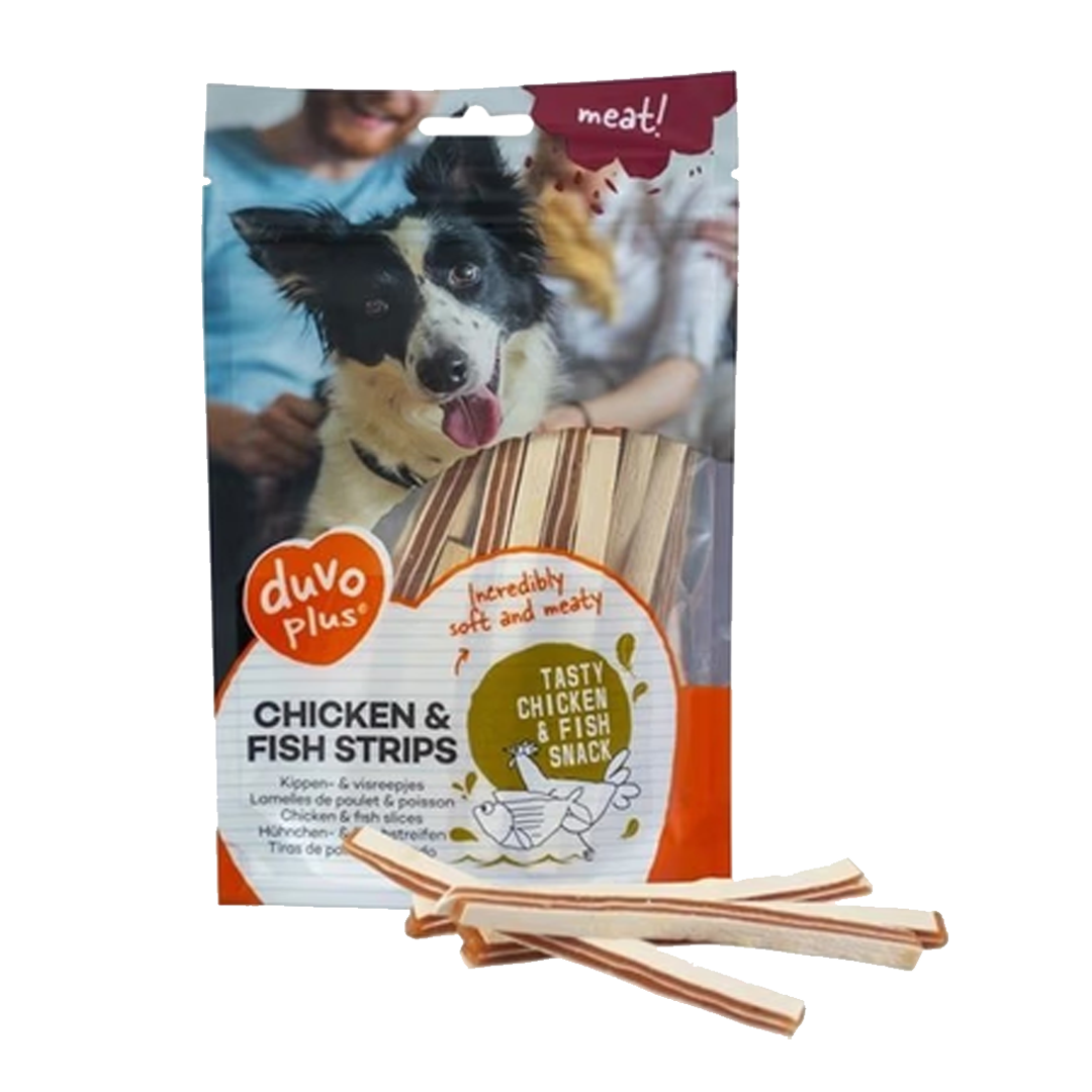 Snack DUVO+ Chicken & Fish Strips 80g