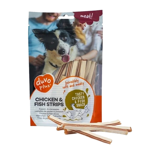 Snack DUVO+ Chicken & Fish Strips 80g