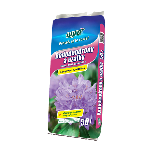 Substrát na azalky a rododendrony 50L Agro CS