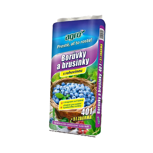 Substrát na čučoriedky a brusnice 40l + 5l
