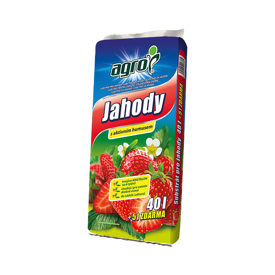 Substrát na jahody AGRO 40L + 5L zdarma