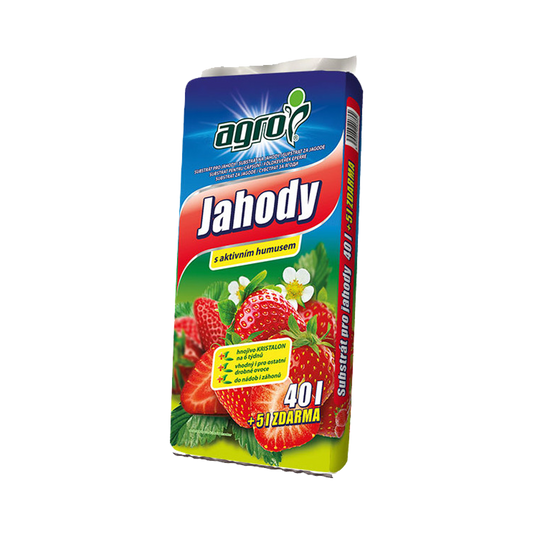 Substrát na jahody AGRO 40L + 5L zdarma
