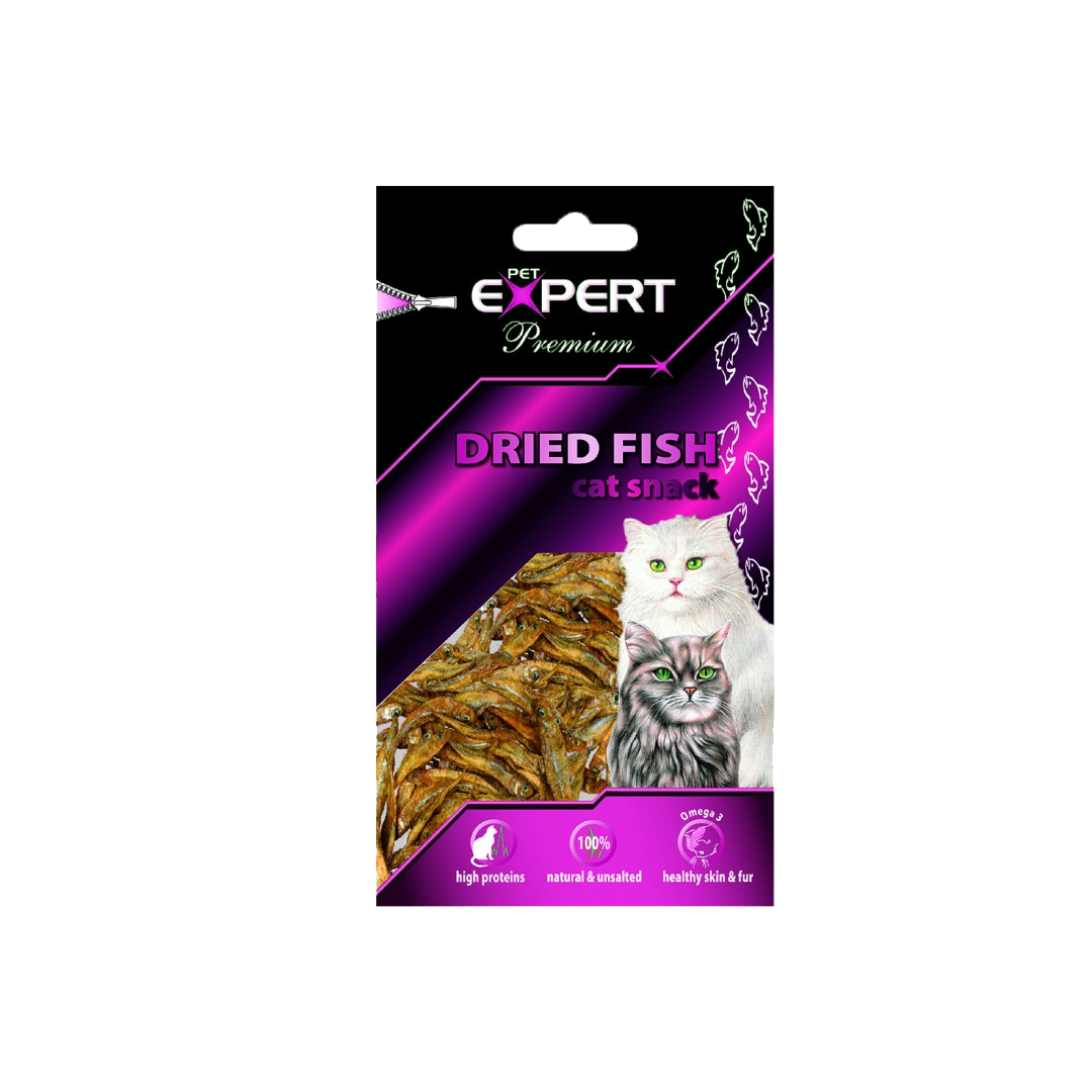 Sušené rybky pre mačku 50g