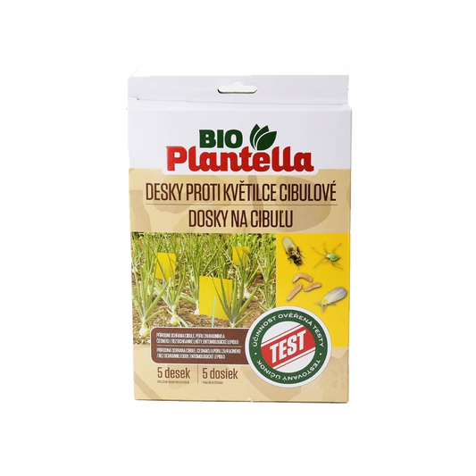 UNICHEM Bio Plantella lepové dosky na cibuľu a cesnak 5 ks