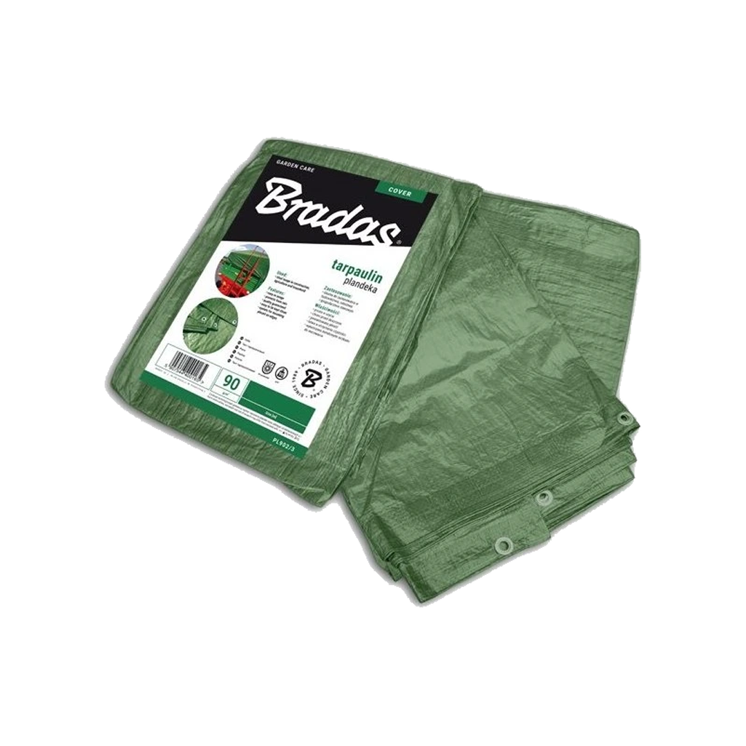 Zakrývacia plachta BRADAS GREEN 90 g/m² 4x5m