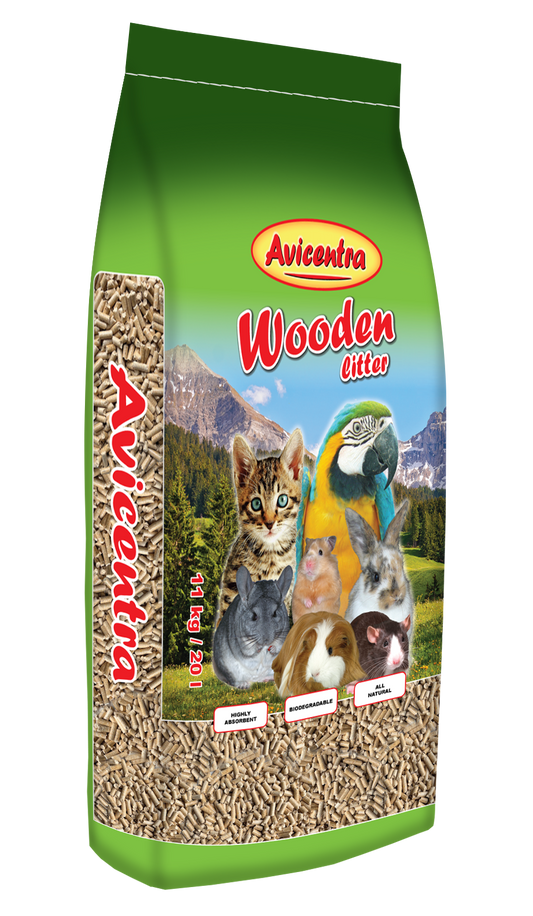 Drevené peletky AVICENTRA 20l/11kg